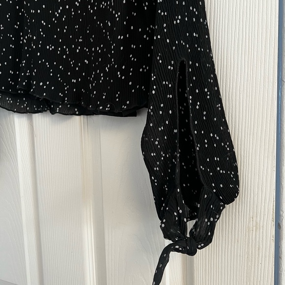 Zara sheer polka dot top. - Picture 2 of 4